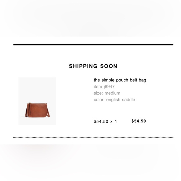 MADEWELL “the simple pouch” Leather Mine Belt Bag (M) - Picture 6 of 6